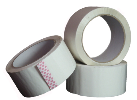 12 Rolls of White Coloured Low Noise Packing Tape 50mm x 66m
